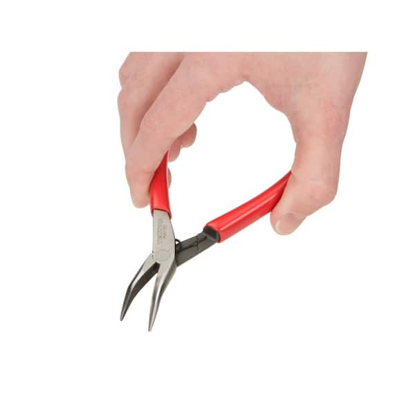 TEKTON Mini Bent Long Nose Pliers PMN11301 - The Home Depot