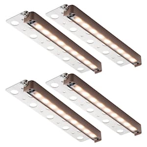 400-Lumens Low Voltage 5CCT Color Changing Integrated LED Hardwired Bronze Lanscape Step Stair Light (4-Pack)