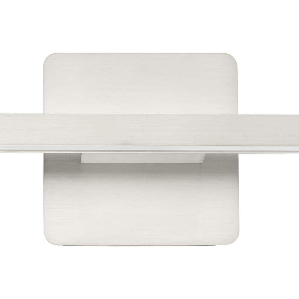 16" Brushed Nickel Dimmable LED Vanity Light with Acrylic Lens