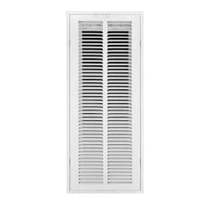 8 in. Wide x 24 in. High Return Air Filter Grille of Steel in White