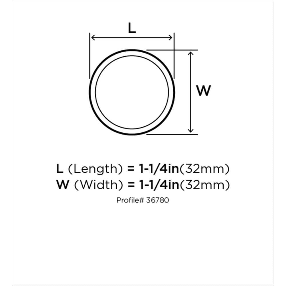Polished Chrome Round Cabinet Knob with Mounting Hardware