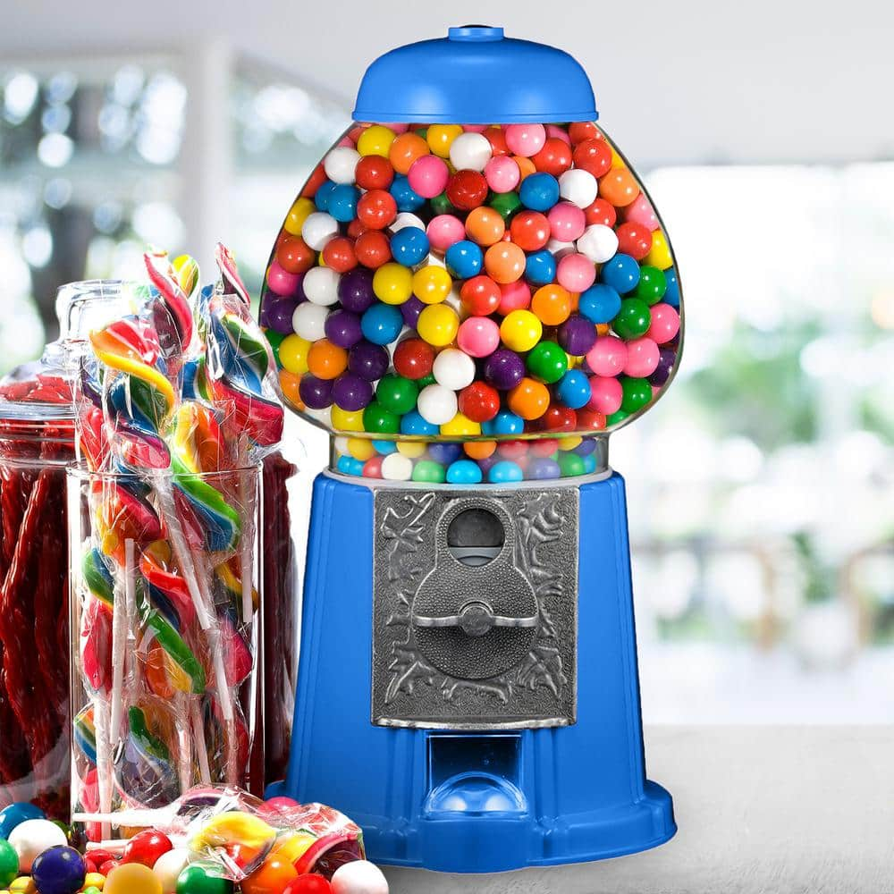 GREAT NORTHERN Mini Gumball Machine - Premium Vintage Candy Dispenser with Glass Globe, Metal Base and Free Spin Coin Mechanism