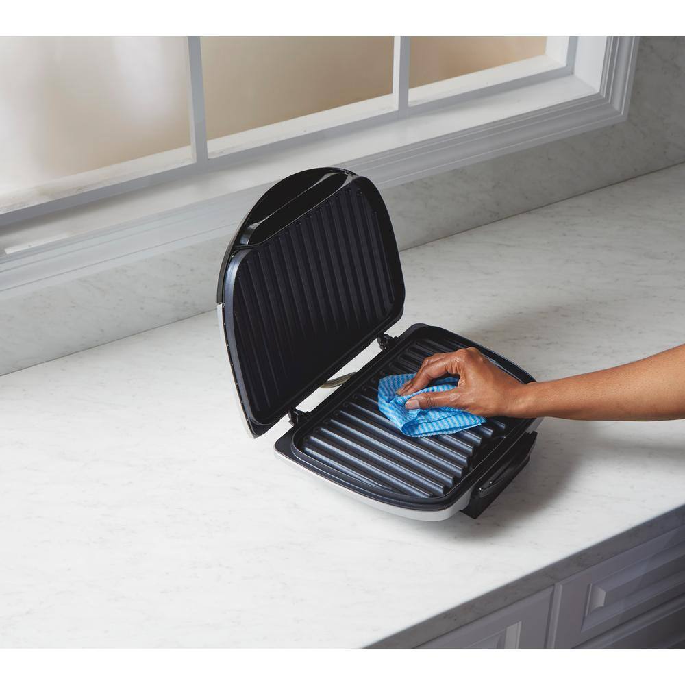 Hamilton Beach Electric Indoor Grill with Nonstick Surface, 1200W, Stainless Steel