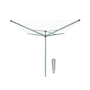 Topspinner 164 ft. Retractable Outdoor Clothesline + Ground Spike - Leaf Green