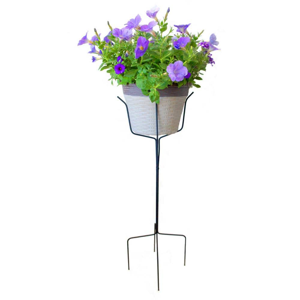 Black Metal Novelty Plant Stand Set of 2