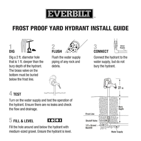 Everbilt - 2 ft. Bury Depth Frost-Proof Yard Hydrant