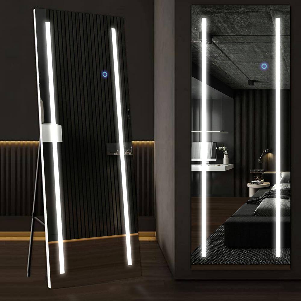 Contemporary Full-Length 59"x19" Frameless LED Vanity Mirror