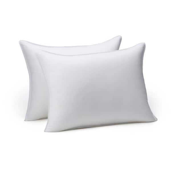 Unbranded Down Alternative Pillows for Stomach and Back Sleepers, Medium Density, Standard, Pack of 2