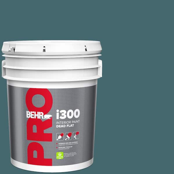 BEHR PRO 5 gal. #HDC-AC-05L Jade Dead Flat Interior Paint