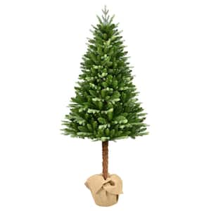 6 ft. Pre-Lit Alpine Artificial Christmas Tree