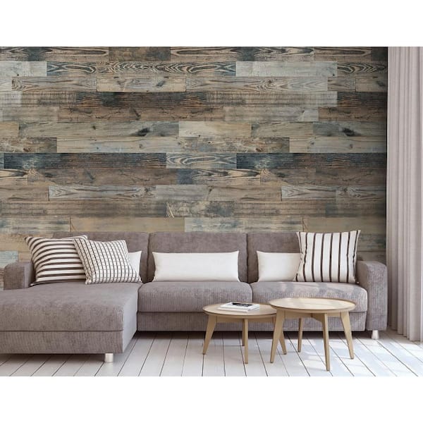 Rustic Barn Old Wooden Plank Wall Tapestry Wall Hanging Rug for Home Living Room 