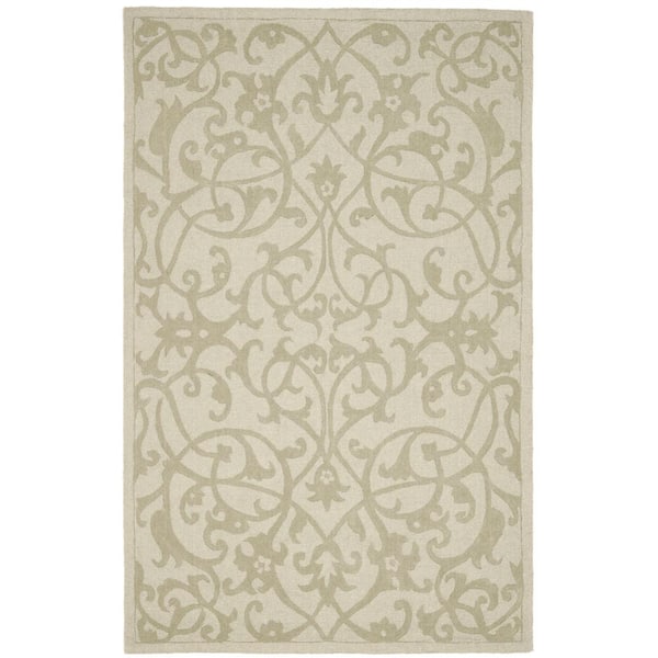 SAFAVIEH Impressions Sage 6 ft. x 9 ft. Border Area Rug