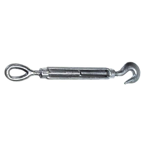 Everbilt 1/2 in. x 6 in. Hook and Eye Turnbuckle 7733 The Home Depot