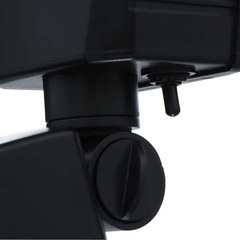 Dual Head Black LED Solar Motion Security Light