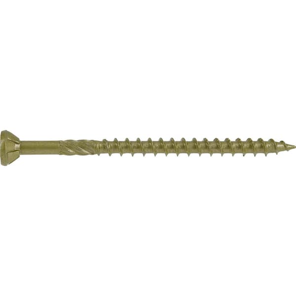 Power Pro #10 x 3 in. Star Flat-Head Exterior Wood Screw (72-Pack)