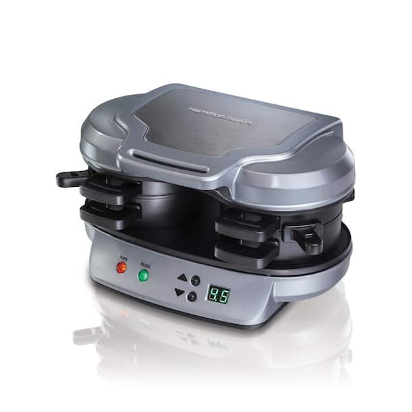 Hamilton Beach 8 sq. in. Gray Dual Breakfast Sandwich Maker