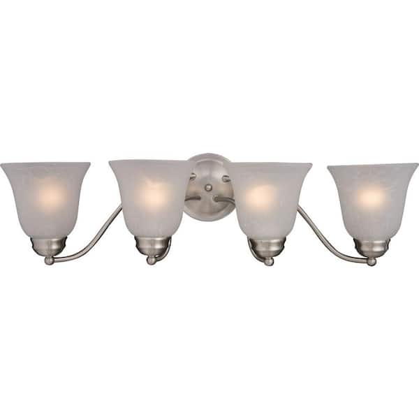 Maxim Lighting Basix 4-Light Satin Nickel Bath Vanity Light