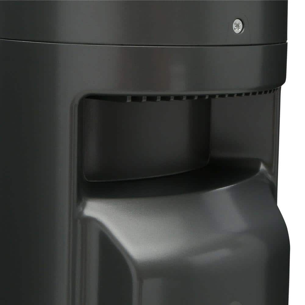 Silver 28.5" Ceramic Tower Heater with Thermostat and Remote