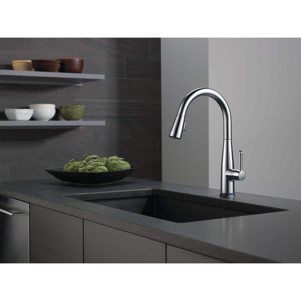 Arctic Stainless Steel Modern Pull-Down Kitchen Faucet with Voice Control
