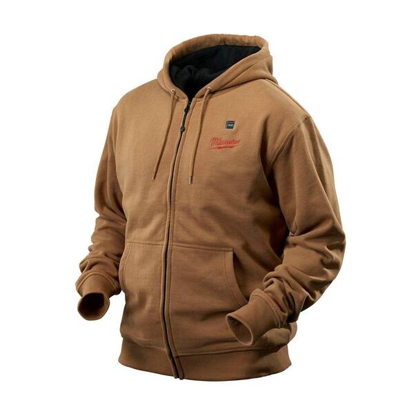 Milwaukee Small M12 Lithium-Ion Cordless Khaki Heated Hoodie (Hoodie Only)