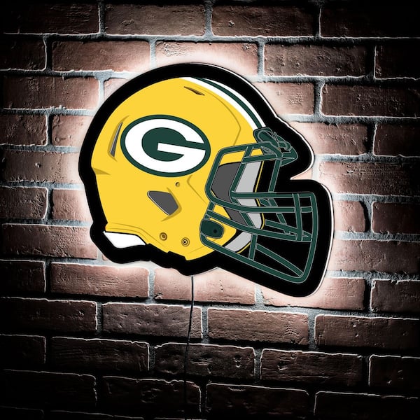 Evergreen Green Bay Packers Helmet 19 in. x 15 in. Plug-in LED Lighted Sign  8LED3811HMT - The Home Depot