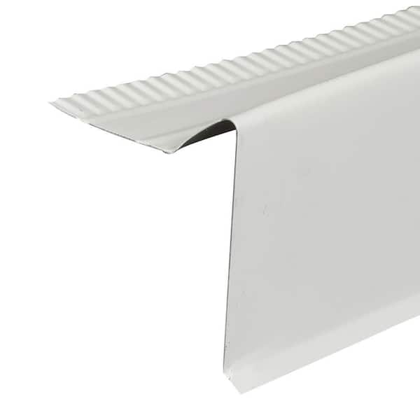 Amerimax Home Products 2 in. x 10 ft. White Aluminum Gravel Stop Flashing
