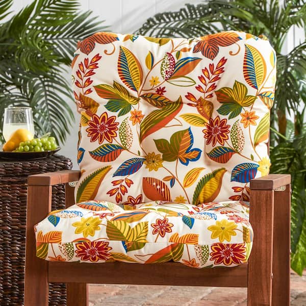 Esprit Floral Outdoor Dining Chair Cushion