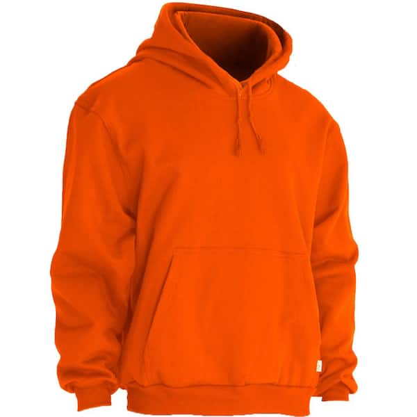 PIP Men's X-Large Orange AR/FR Cotton Fleece Pullover Hoodie with