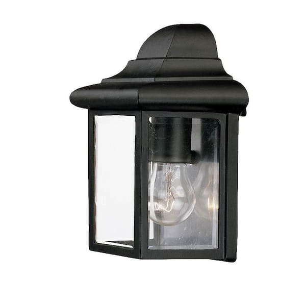 Acclaim Lighting Pocket Wall Lantern Sconce Collection 1-Light Matte Black Outdoor Wall-Mount Fixture