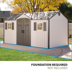 15 ft. x 8 ft. Resin Garden Building Shed