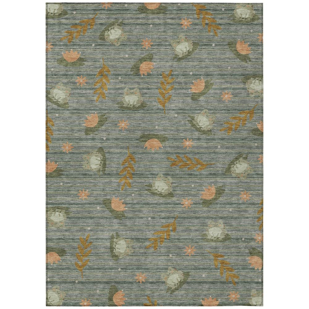 Chantille Machine Washable Indoor/Outdoor Abstract ACN2795 Basil 8 ft. x 10 ft. Area Rug price history on PriceWatchPro