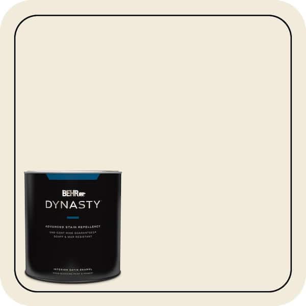 BEHR DYNASTY 1 qt. #ECC-42-2 Cotton Ridge Satin Enamel Interior Stain-Blocking Paint and Primer