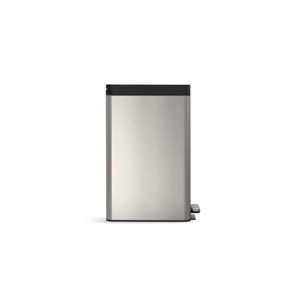 Stainless Steel 13 Gallon Fingerprint Resistant Kitchen Trash Can