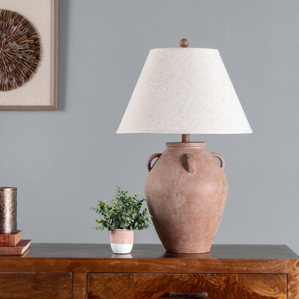 Kavala 29" White Resin Urn Table Lamp