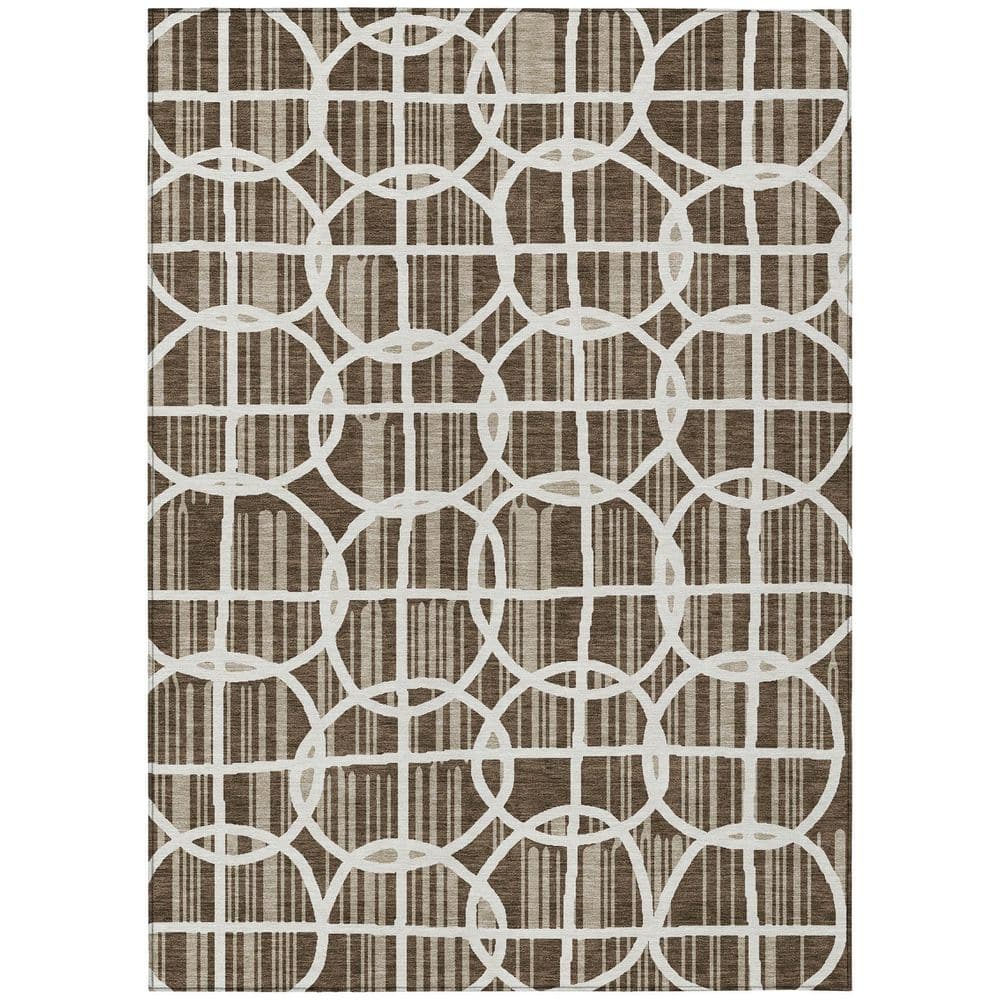 Chantille Machine Washable Indoor/Outdoor Abstract ACN2769 Chocolate 9 ft. x 12 ft. Area Rug price history on PriceWatchPro