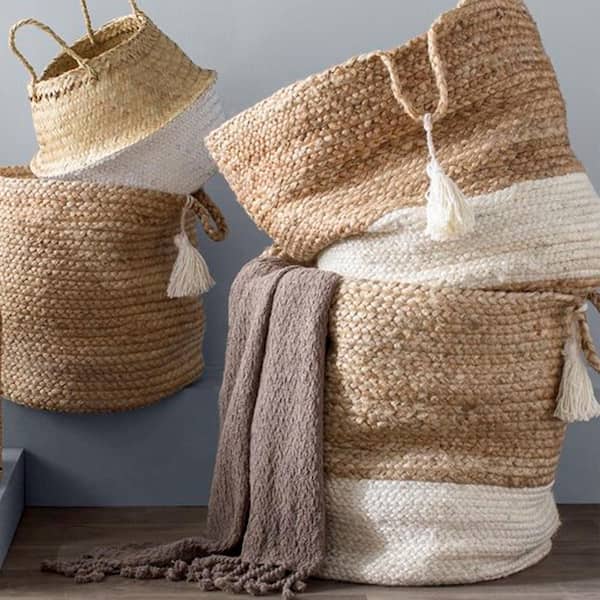 Unbranded Amara Natural Jute Decorative Storage Basket