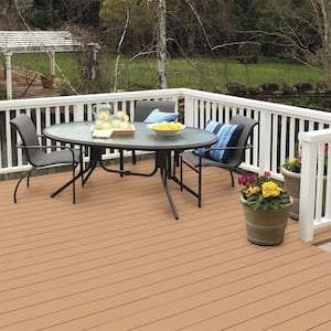 5 gal. #SC-127 Beach Beige Solid Color Waterproofing Exterior Wood Stain and Sealer