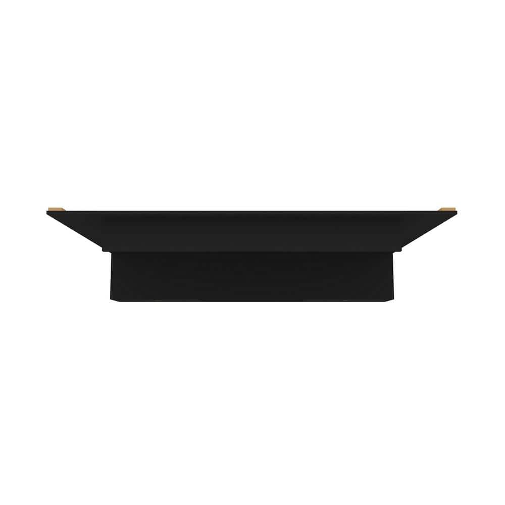 Black 76" Floating Entertainment Center with Mount