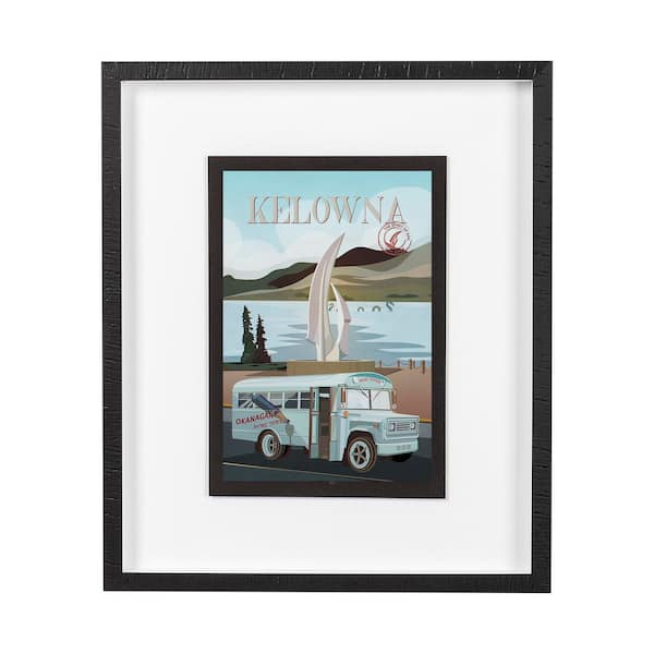 Kelowna Go Series 1 Black Framed Wall Art 25.5 in. x 21.5 in.