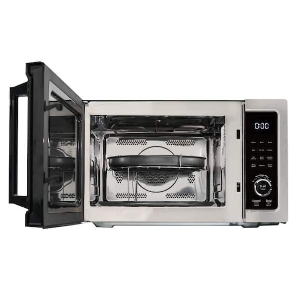 Danby 1.0 cu ft with Air Fry Convection Roast/Bake, Broil/Grill in Stainless Steel DDMW1061BSS-6 - The Home Depot