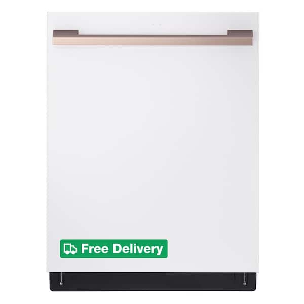 STUDIO SMART Top Control Dishwasher in Essence White with 1-Hour Wash & Dry, QuadWash Pro, and TrueSteam