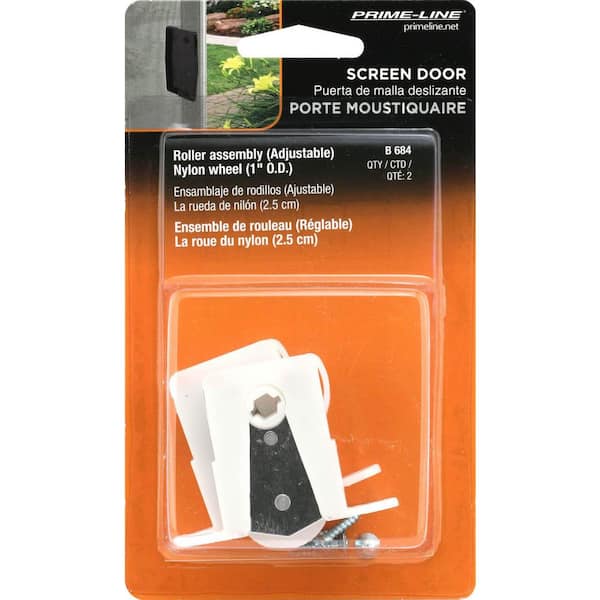 Prime-Line White Plastic, Sliding Screen Door Roller, Andersen