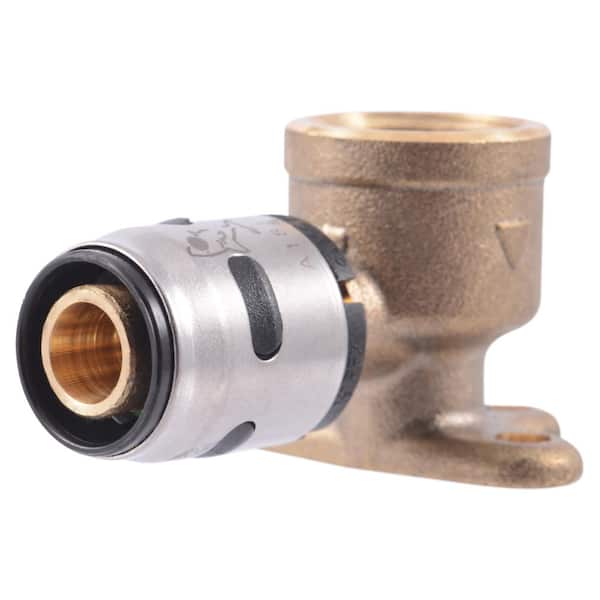 SharkBite 1/2 in. Push-to-Connect EVOPEX Brass 90-Degree Drop Ear Elbow Fitting