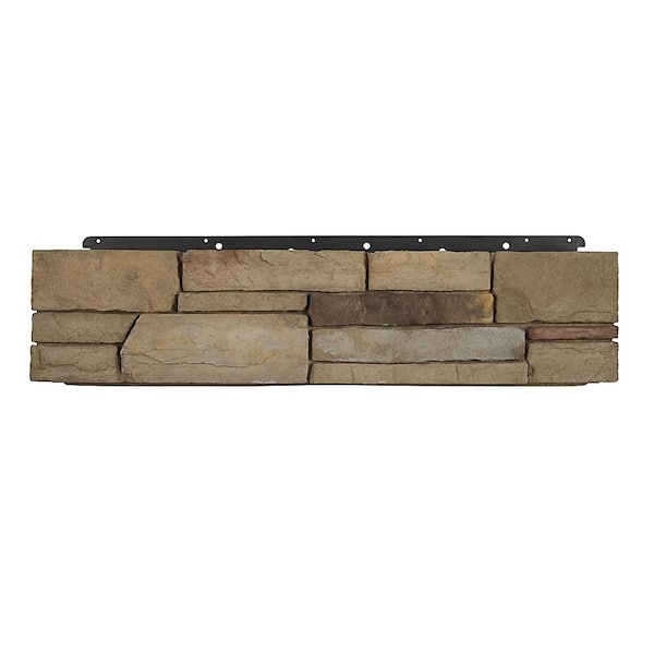 Unbranded 8 in. x 36 in. Corner Ledgestone Plum Creek Siding