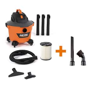 9 Gal. 4.25 Peak HP NXT Shop Vacuum Wet Dry Vac with General Debris Filter, Hose, Wands and 4-Accessories HD0900C