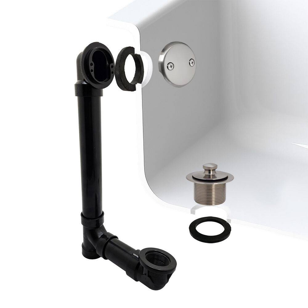 1-1/2 in. Twist and Close Schedule 40 ABS Bath Waste with 2-Hole Elbow in Satin Nickel price history on PriceWatchPro