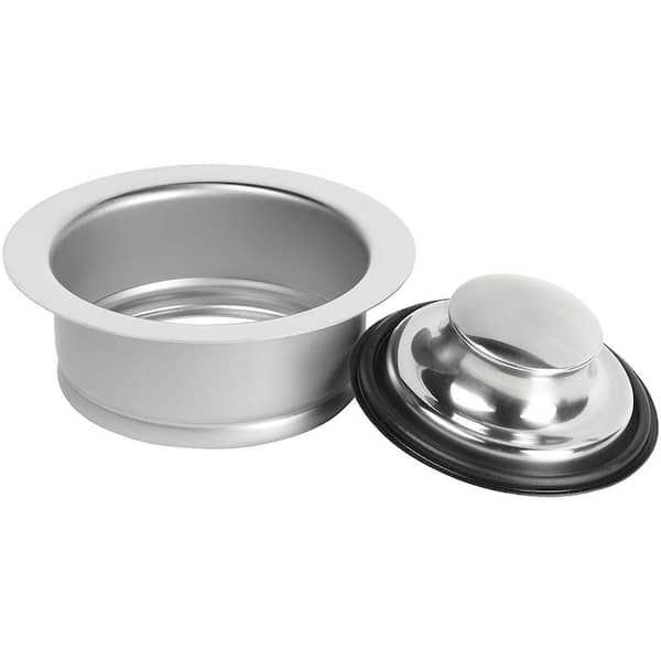 Glacier Bay Garbage Disposal Rim and Stopper - Stainless steel finish