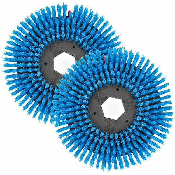 2-Pack Replacement Nylon Scrubber Brush for TMOP18e Electric Floor Scrubber
