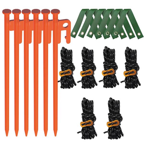 6 Packs 13.12 ft. Diameter 0.35 in. Tree Straightening Kit, Tree Supports Rebar for Leaning Tree for Support Young Tree