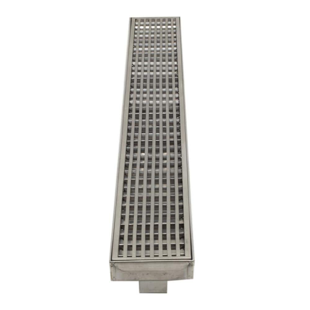 36'' Stainless Steel Linear Shower Drain with Groove Lines